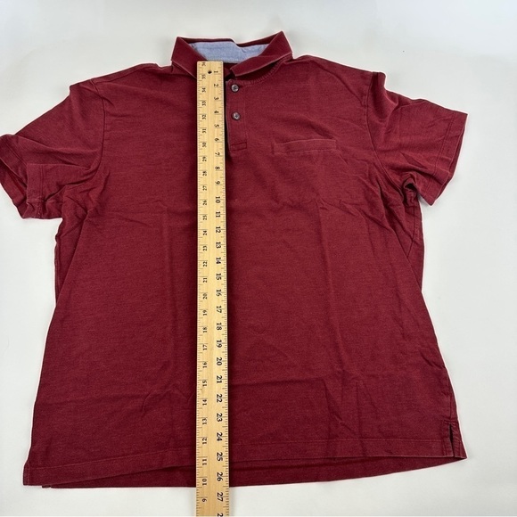 Van Heusen Polo Mens XL Red Pocket - Picture 5 of 10